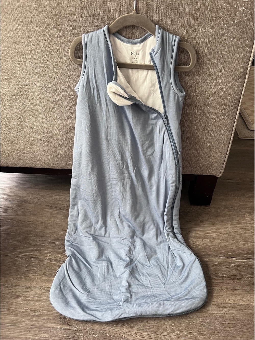 Kyte Baby size small TOG 1 sleep sack Dusty blue